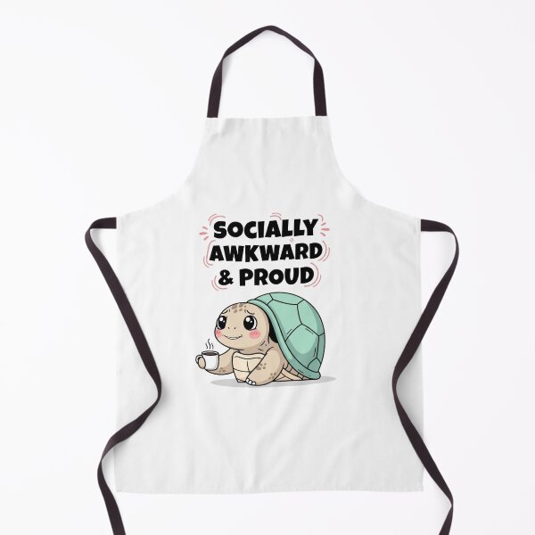 Item preview, Socially Awkward & Proud – Cute Turtle Coffee Design designed and sold by Rank Sol.
