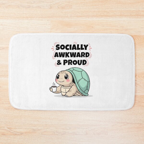 Item preview, Socially Awkward & Proud – Cute Turtle Coffee Design designed and sold by Rank Sol.