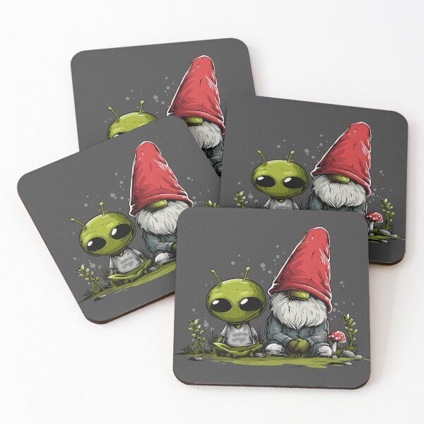 Item preview, Garden gnome and alien designed and sold by drizzd.