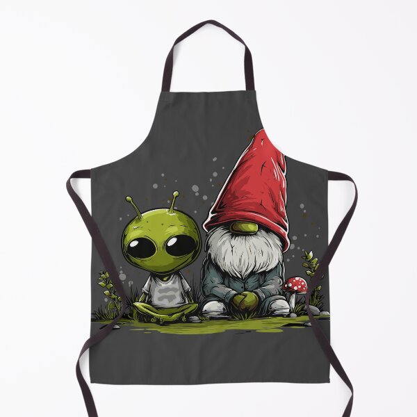 Item preview, Garden gnome and alien designed and sold by drizzd.