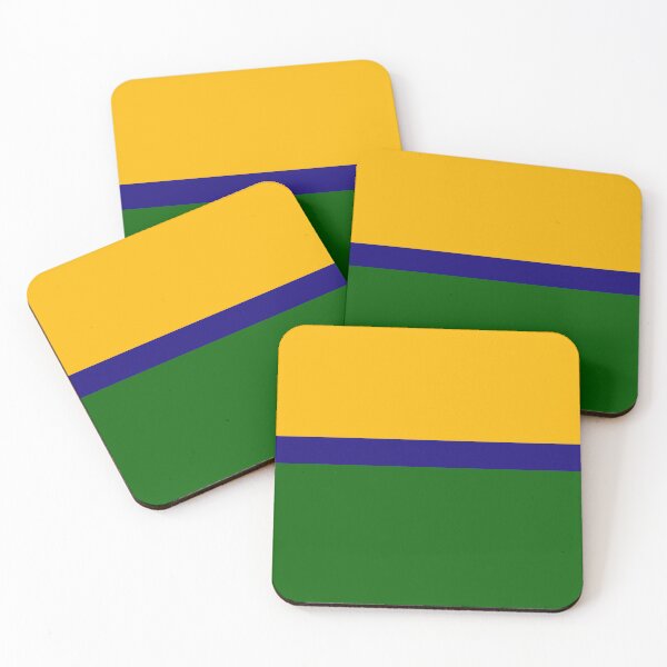 Item preview, Yellow Blue Green Plain Color Block  designed and sold by PatternTitan.