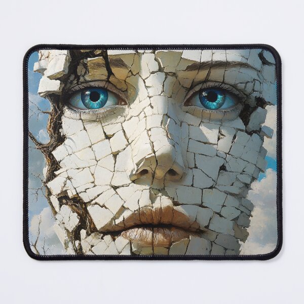 Item preview, Cracked Face of Humanity Against Nature's Fury designed and sold by Artessie.