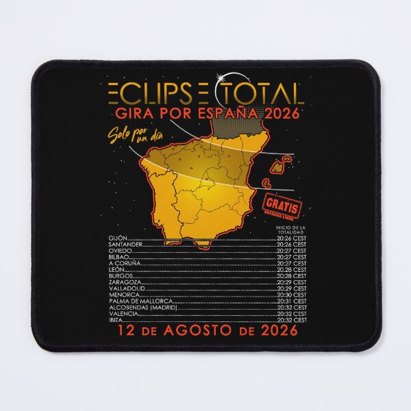 Item preview, Total Solar Eclipse 2026 Tour of Spain August 12th 2026 - On Front designed and sold by Nerd Shizzle.