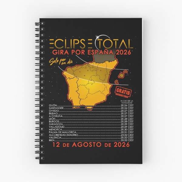 Item preview, Total Solar Eclipse 2026 Tour of Spain August 12th 2026 - On Front designed and sold by Nerd Shizzle.
