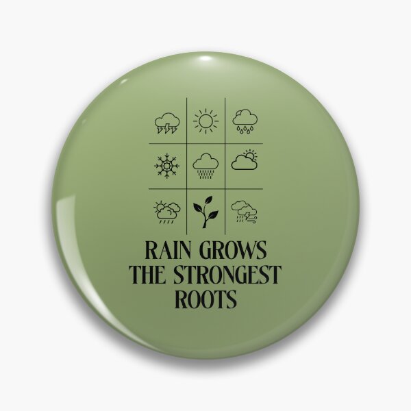 Item preview, Rain Grows The Strongest Roots Resilience Motivation Nature designed and sold by artprintschabab.