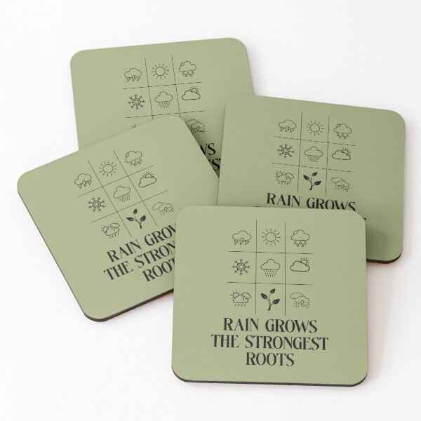 Item preview, Rain Grows The Strongest Roots Resilience Motivation Nature designed and sold by artprintschabab.