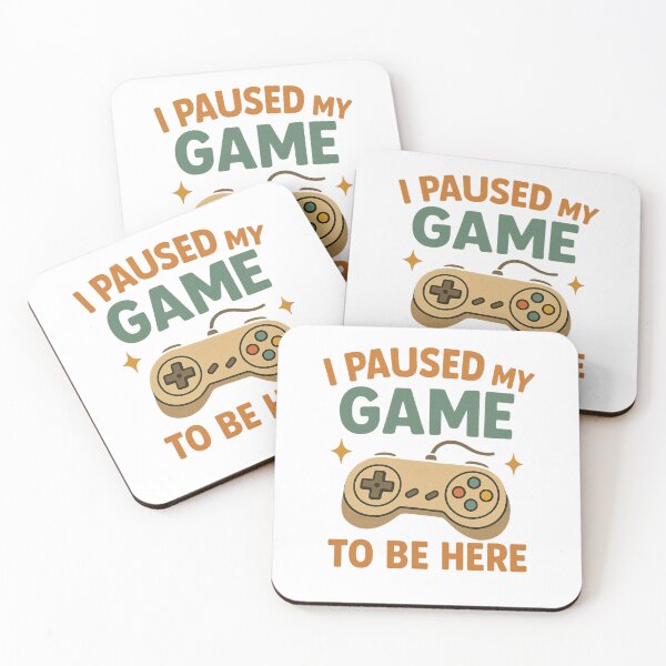 Item preview, I Paused My Game To Be Here – Retro Gamer Quote Design designed and sold by suszak24.