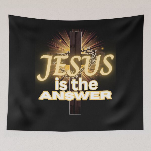 Item preview, A nice design of JESUS is the answer designed and sold by Kingdom Warrior Tribe .