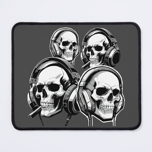Item preview, Gamer Skull with Headphones-1 designed and sold by SamartkitDesign.