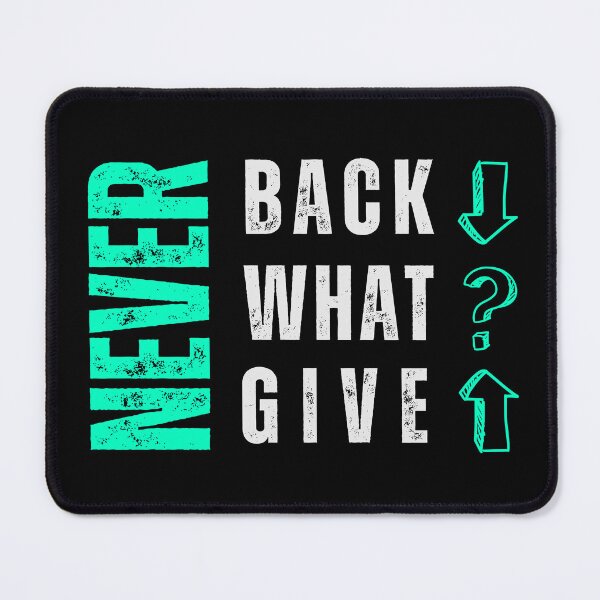 Item preview, Never Back Down – Motivational Quote Typography T-Shirt | Gym, Fitness & Streetwear Graphic Tee designed and sold by Pick'n Quick.