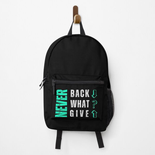 Item preview, Never Back Down – Motivational Quote Typography T-Shirt | Gym, Fitness & Streetwear Graphic Tee designed and sold by Pick'n Quick.