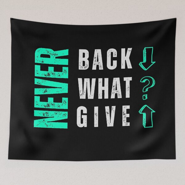 Item preview, Never Back Down – Motivational Quote Typography T-Shirt | Gym, Fitness & Streetwear Graphic Tee designed and sold by Pick'n Quick.