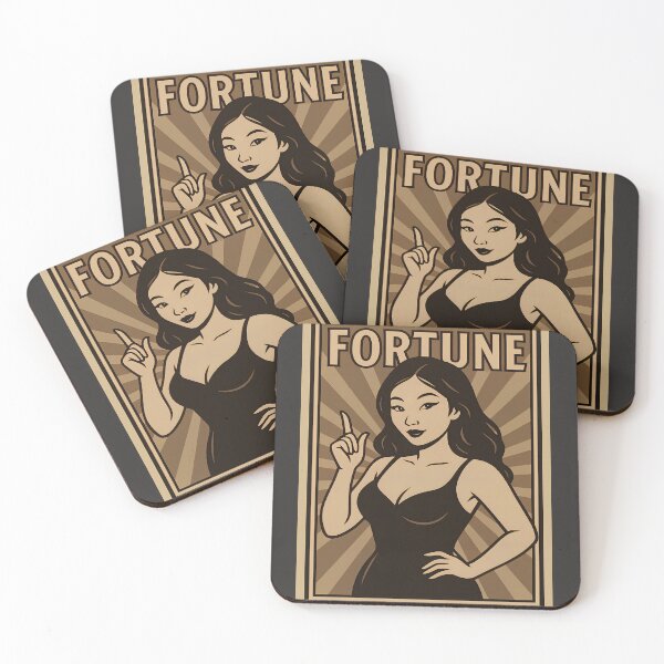 Item preview, “Fortune Flirts Back | Sexy Vintage Asian Pinup Vibes” designed and sold by ReyDeLaCalle.