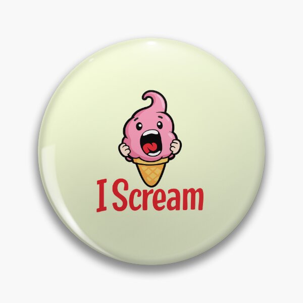 Item preview, Funny Ice Cream Pun – I Scream Cartoon Illustration designed and sold by graphicnew.