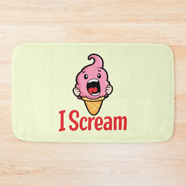 Item preview, Funny Ice Cream Pun – I Scream Cartoon Illustration designed and sold by graphicnew.