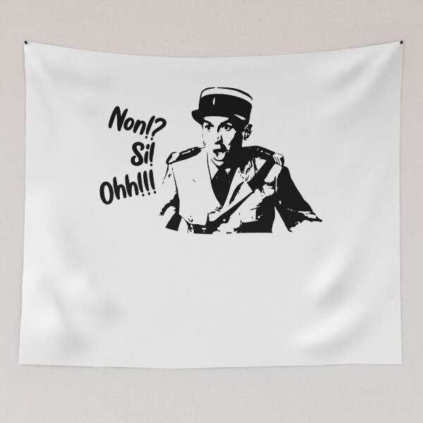 Item preview, Louis De Funès Funes Non Si Ohh Meme designed and sold by BrandtMertz.
