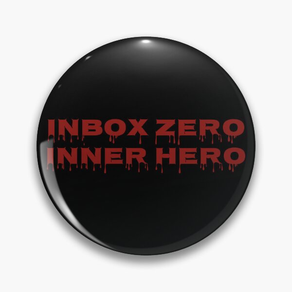Item preview, Inbox Zero Inner Hero Motivational Productivity Quote Typography Design designed and sold by MONTRIS.