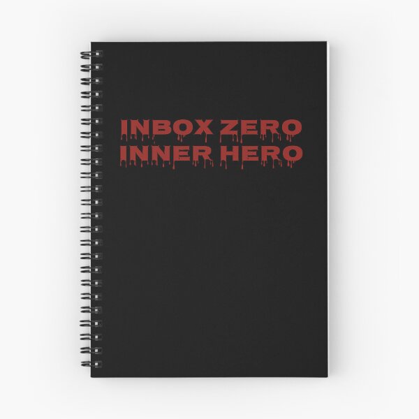 Item preview, Inbox Zero Inner Hero Motivational Productivity Quote Typography Design designed and sold by MONTRIS.