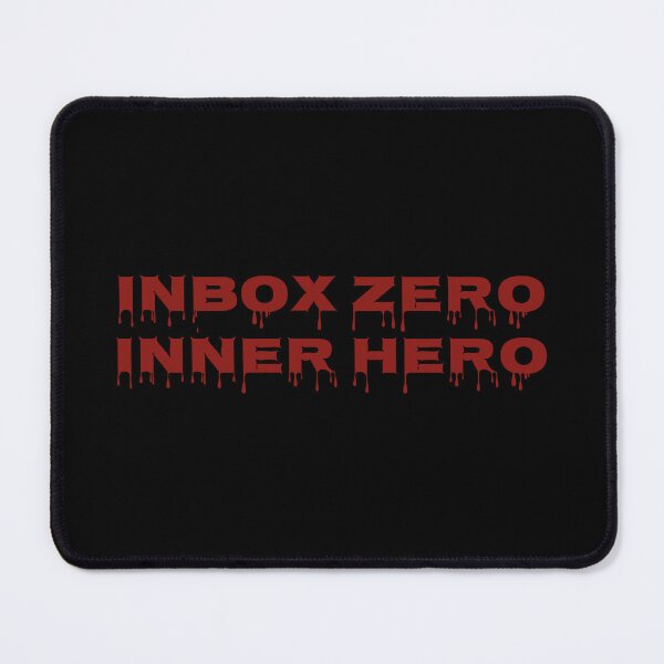 Item preview, Inbox Zero Inner Hero Motivational Productivity Quote Typography Design designed and sold by MONTRIS.