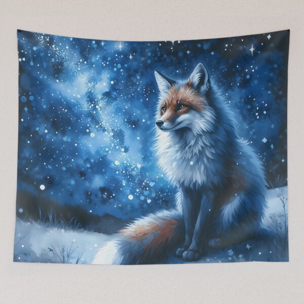 Item preview, Fox Beneath the Milky Way designed and sold by RubisLeaf.