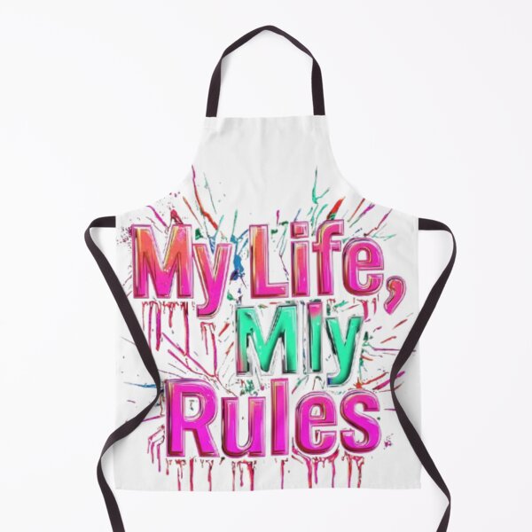 Item preview, My Life, My Rules – Bold Neon Typography designed and sold by AlexLineArt.