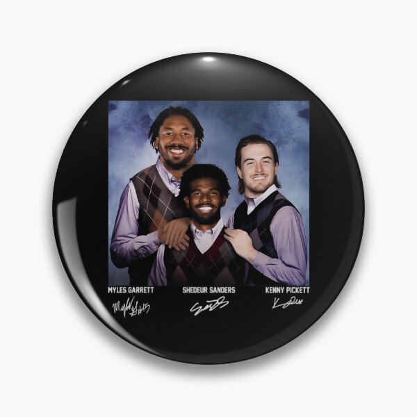 Item preview, Shedeur Sanders Kenny Pickett Myles Garrett Football, Cleveland Step Bros Vintage Meme designed and sold by BrandtMertz.