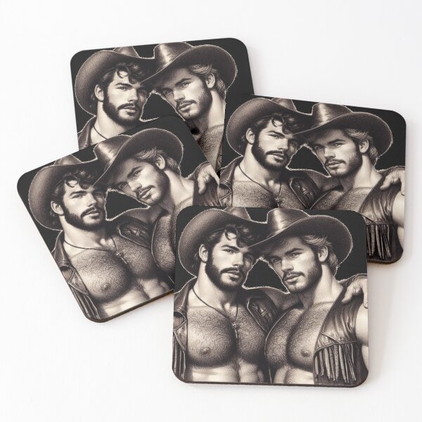 Item preview, Gay San Francisco Leather Cowboys "Got Your Back" Gay Pride Graphic Design designed and sold by ItsAKinkThing.