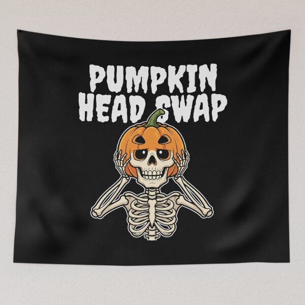 Item preview, PUMPKIN HEAD SWAP - SKELETON HALLOWEEN designed and sold by KEF Custom.