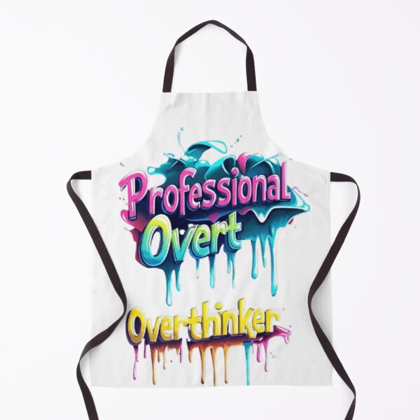 Item preview, Professional Overthinker – Funny Neon Typography designed and sold by AlexLineArt.