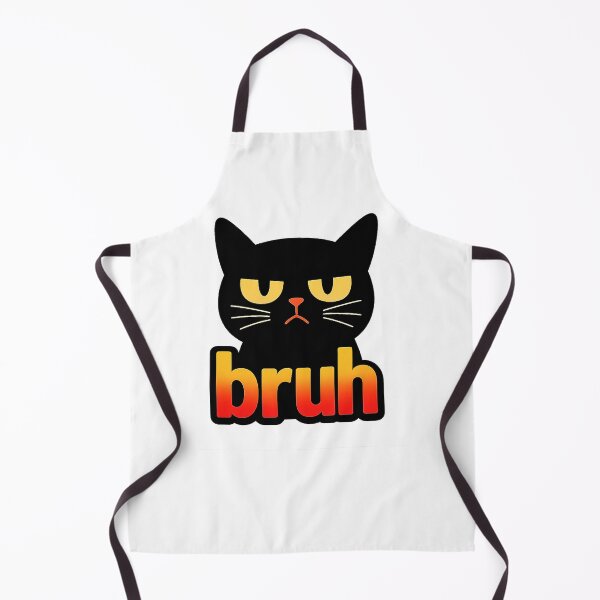 Item preview, Bruh Grumpy Black Cat Funny Retro Minimal designed and sold by OleOleStore.