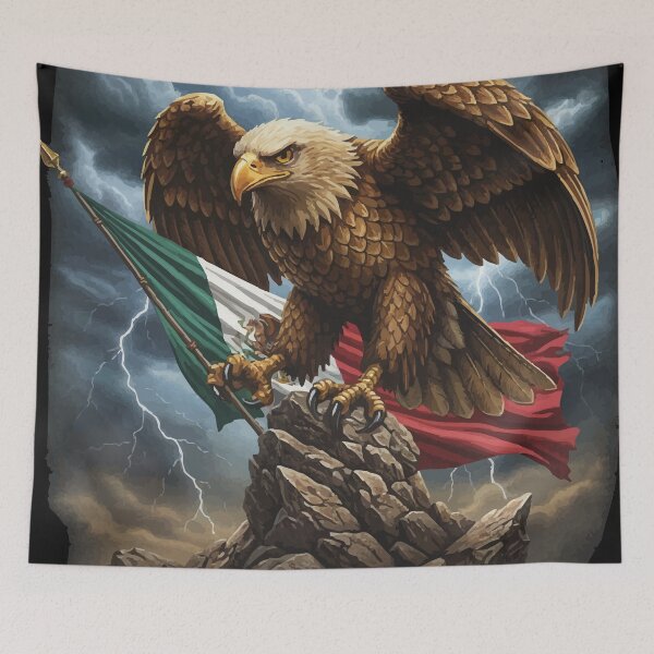 Item preview, Mexican flag Golden Eagle designed and sold by Uglyandcute.