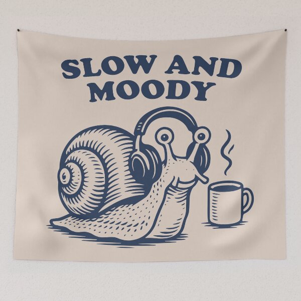 Item preview, Slow and Moody Snail designed and sold by BrownHorse90s.