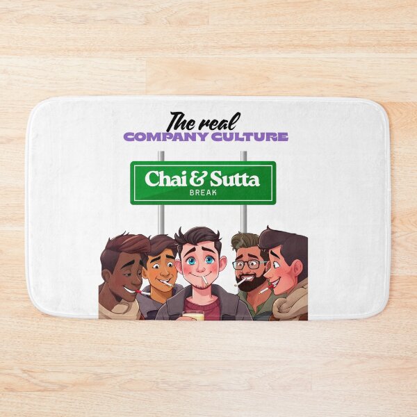Item preview, The Real Company Culture – Tea and Coffee Breaks Funny Office Quote designed and sold by Red White Blue Studio.