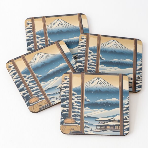 Item preview, Vintage Japanese Ski Scene – Ukiyo-e Style Winter Art designed and sold by Vandy Fullam.