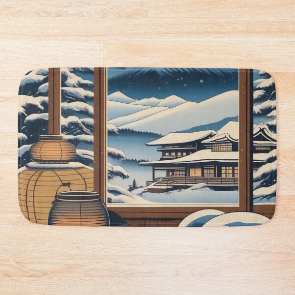 Item preview, Vintage Japanese Ski Scene – Ukiyo-e Style Winter Art designed and sold by Vandy Fullam.