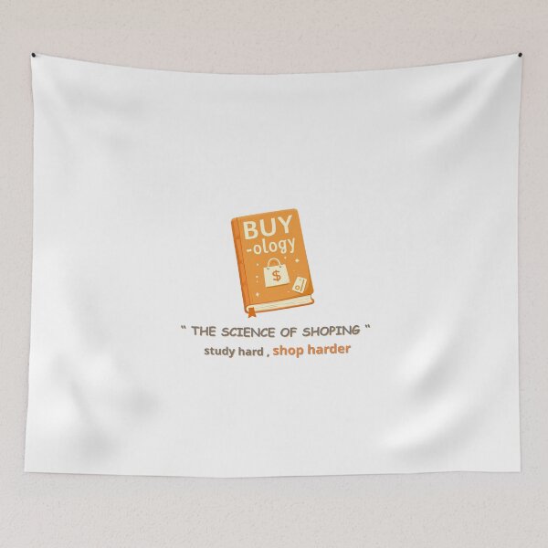 Item preview, Buy-ology – Funny Back to School Shopping Pun Design designed and sold by Hamadamedo.