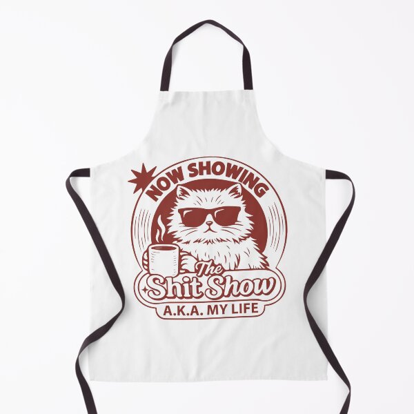 Item preview, Now showing the shit show a.k.a. my life cat with coffee designed and sold by BrownHorse90s.