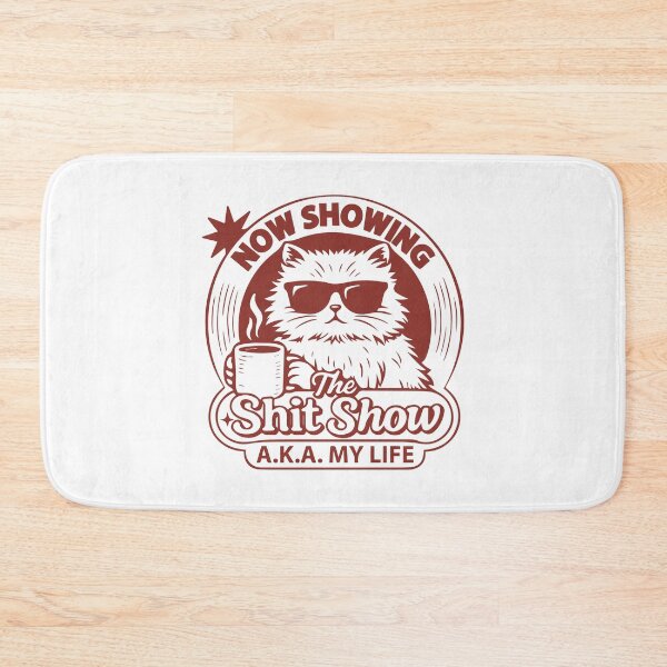 Item preview, Now showing the shit show a.k.a. my life cat with coffee designed and sold by BrownHorse90s.