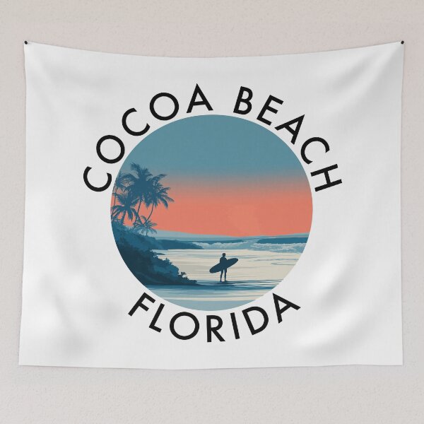 Artikelvorschau, Cocoa Beach – Florida (mit schwarzer Schrift) entworfen und verkauft von VelvetRoom.