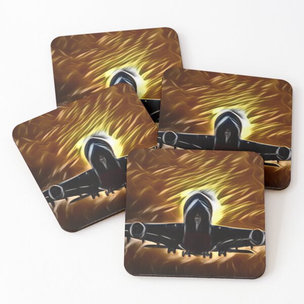 Item preview, Jet Against Fiery Sky In Excessive Blend designed and sold by Fearless-Fox.