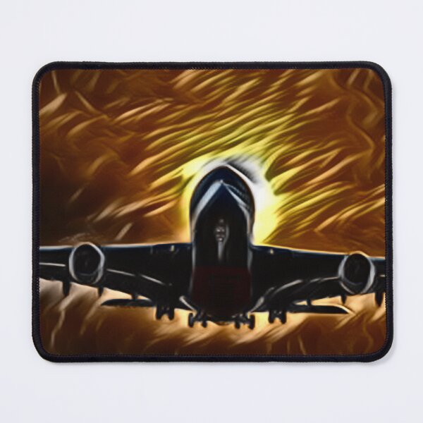 Item preview, Jet Against Fiery Sky In Excessive Blend designed and sold by Fearless-Fox.