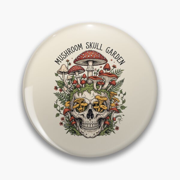 Item preview, Mushroom Skull Garden designed and sold by Amir Faysal.