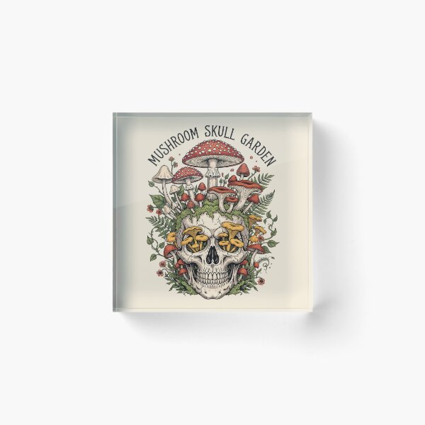 Item preview, Mushroom Skull Garden designed and sold by Amir Faysal.