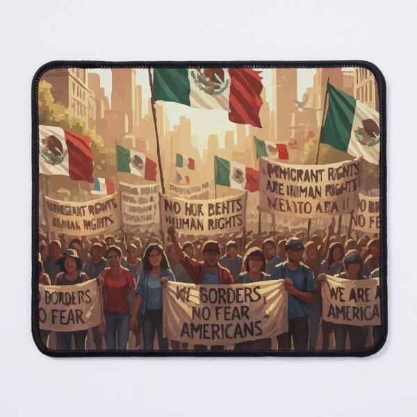 Item preview, Mexican flag Immigrant Rights designed and sold by Uglyandcute.