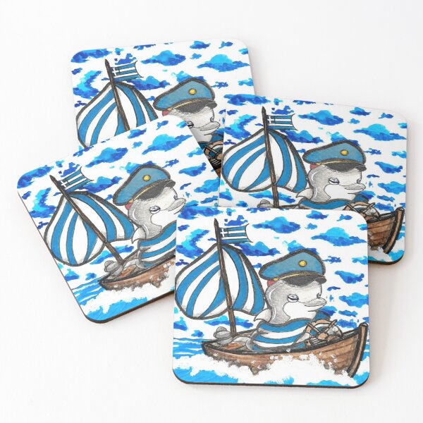 Item preview, Little Greek Dolphin designed and sold by LoupAnge51.