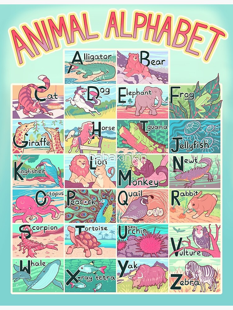 Animal Alphabet Chart