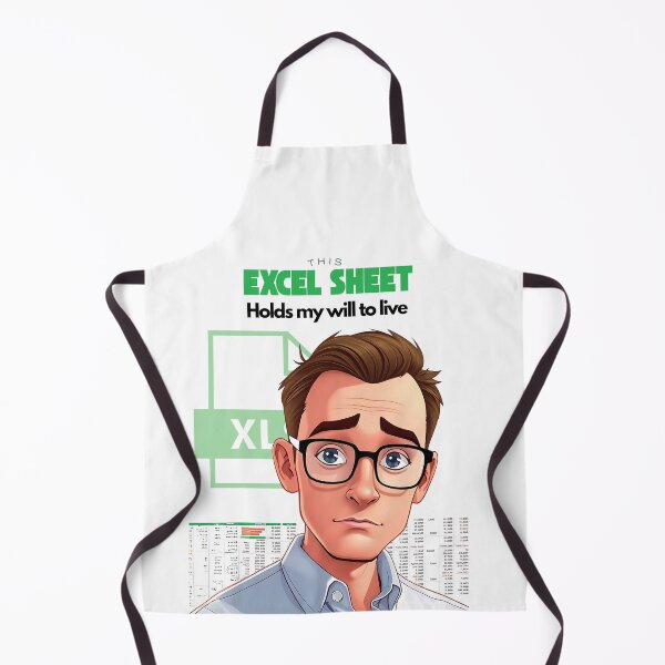 Item preview, Excel Sheets Hold My Will to Live – Funny Office & Data Quote designed and sold by Red White Blue Studio.