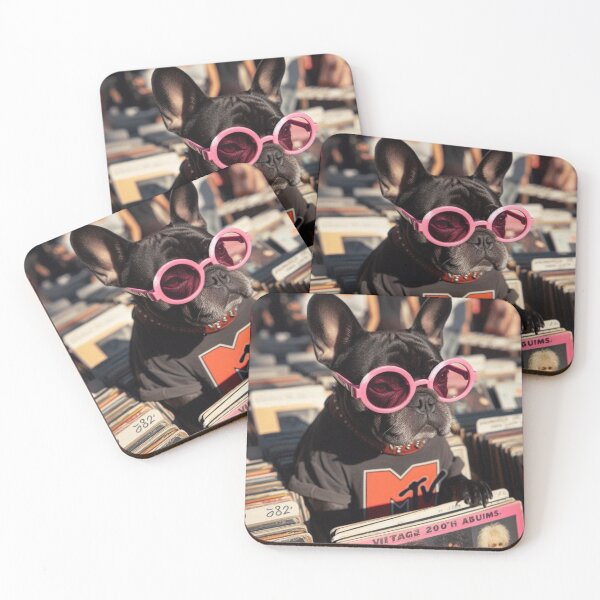 Item preview, "Fur-ocious MTVibes – Frenchie Dog Goes Retro" designed and sold by Print Fiction.