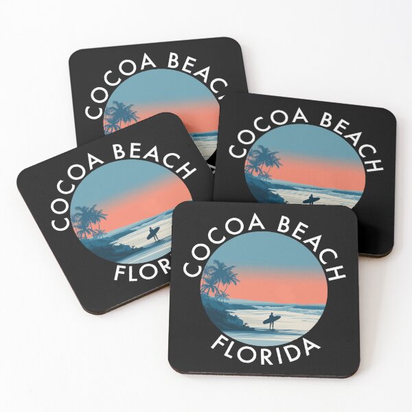 Item preview, Cocoa Beach - Florida (with White Lettering) designed and sold by VelvetRoom.