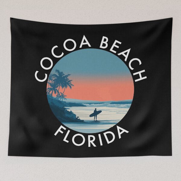 Item preview, Cocoa Beach - Florida (with White Lettering) designed and sold by VelvetRoom.